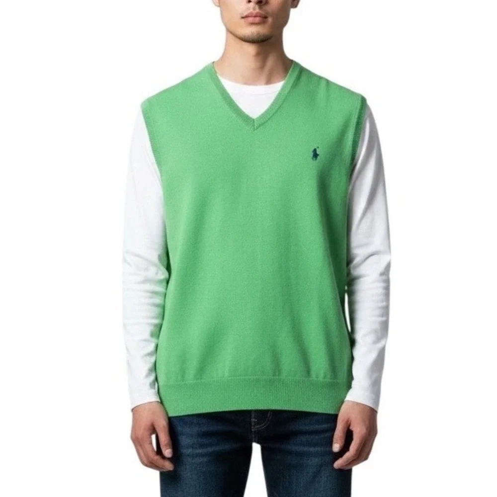 Polo Ralph Lauren Pima Cotton V-Neck Sweater Vest